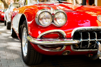 Vintage red car 